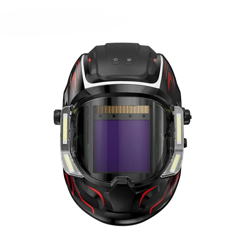 

ANDELI 3.94 3.74 Inch Large View Welding Helmet Auto Darkening Welding Helmet with 4 LEDS Type C Charger Hold on 4 Hours
