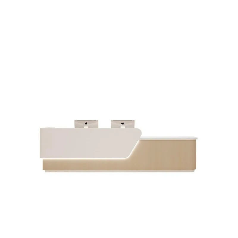 

The company's front desk reception desk is simple and modern training institution information desk