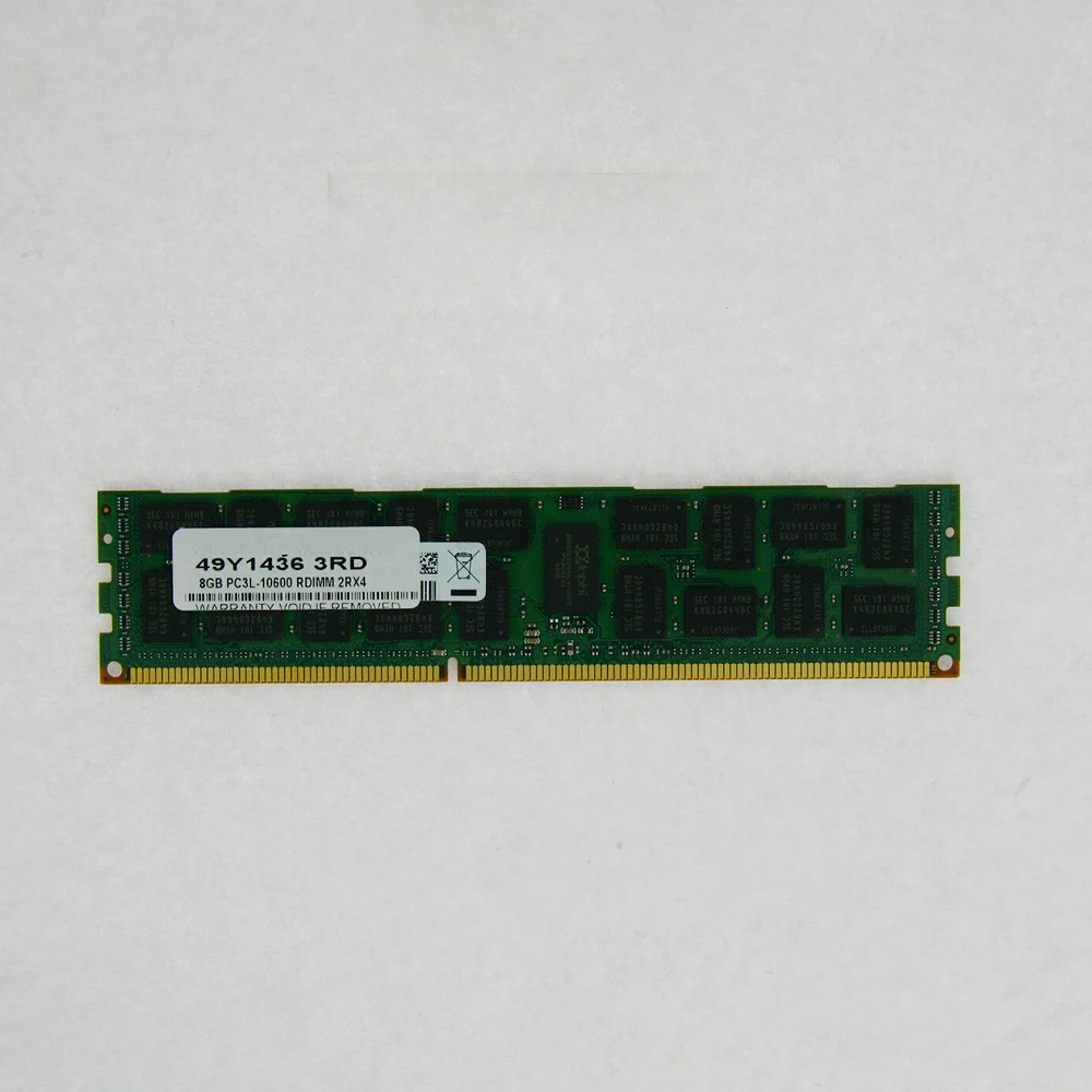 1PCS Server Memory For IBM RAM X3530 X3500 X3650 M3 M4 49Y1436 49Y1446 47J0157 PC3-10600R 8GB ECC 2RX4 DDR3 1333  