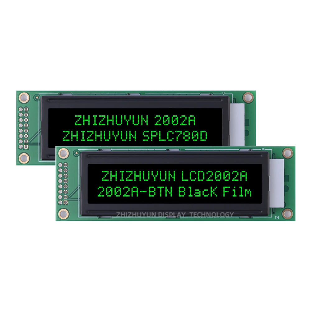 Imagem -03 - Lcd Lcm Display Screen Module Btn Filme Preto Personagens Amarelos Lcm Display 2002a 116*37*11.3 mm Splc780d