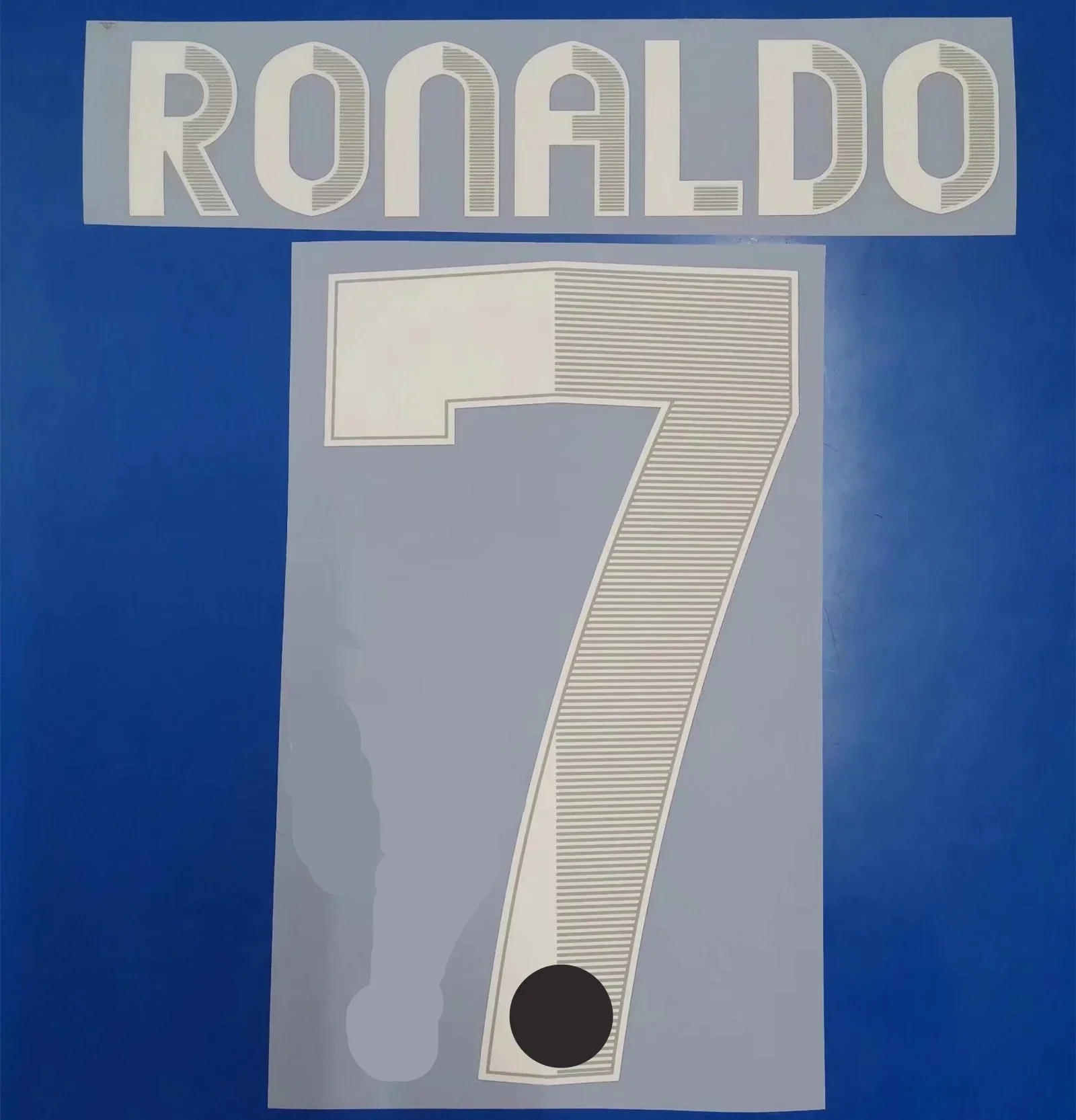 Super A Retro 2012 2013 ronaldo benzema sergio ramos ozil number font print, Hot stamping patches badges