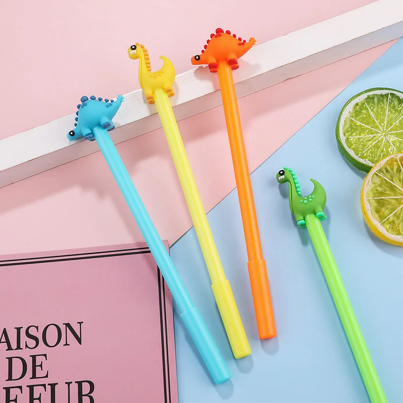 24Pcs novelty stationery dinosaur gender-neutral pen, cartoon cute student supplies writing office stationery