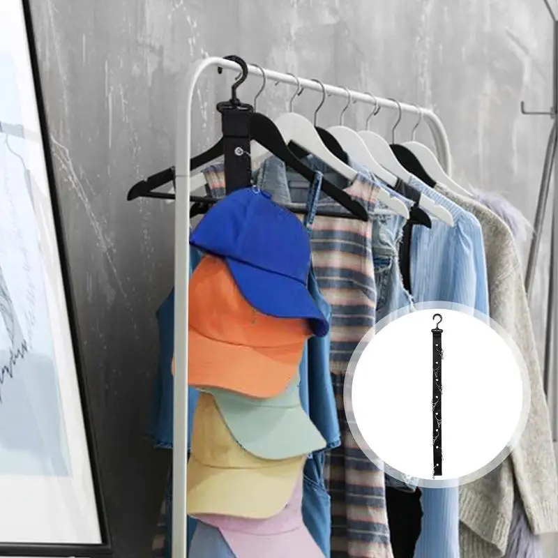 Cintres à Large Bord pour Placard Mural, Chapeau de Baseball, Clips de Rangement