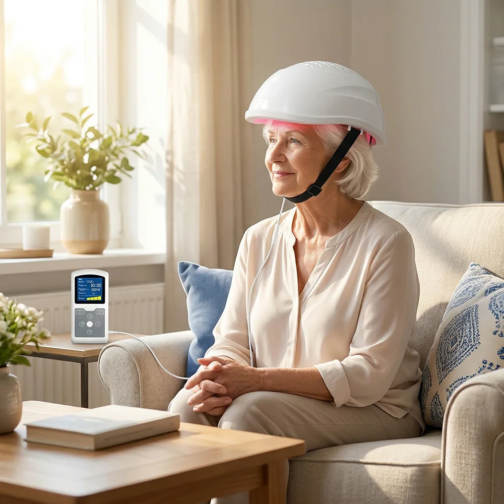 

Транскраниальный фотобиомодулирующий шлем: устройство для терапии ближним инфракрасным светом 810 нм для восстановления после инсульта, при когнитивном деграде и болезни Альцгеймера