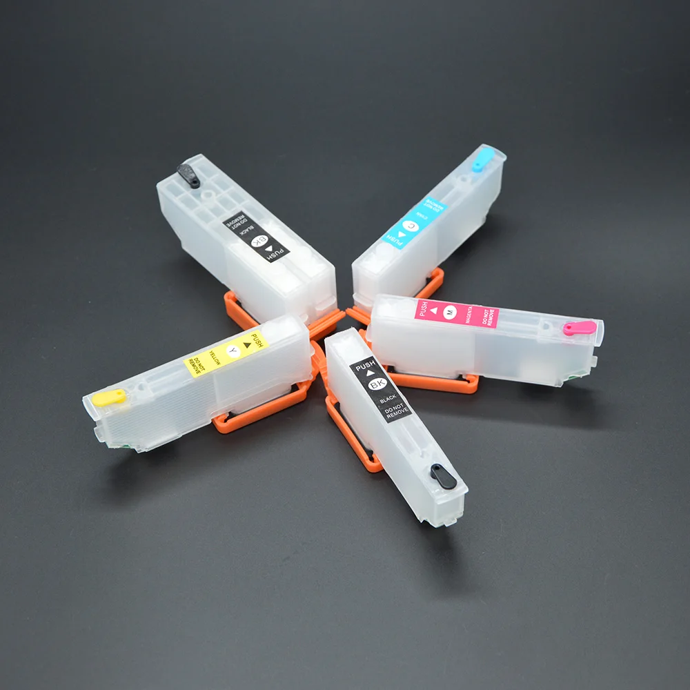 

5Pcs 26XL 273XL Refill Ink Cartridge with Chip for Epson XP-600 XP-605 XP-700 XP-800 XP-610 XP-615 XP-710 XP-810