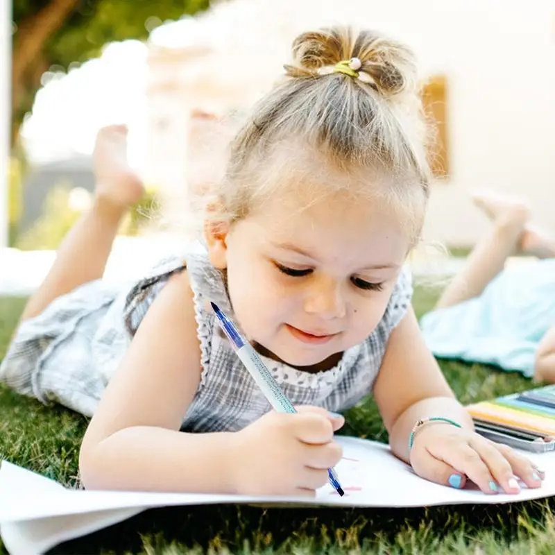 Colored Highlighter Pens 6-Pcs Keynote Pens Double Ended Highlighter Soft Tips Everyday Markers Colored Highlighter For Writing