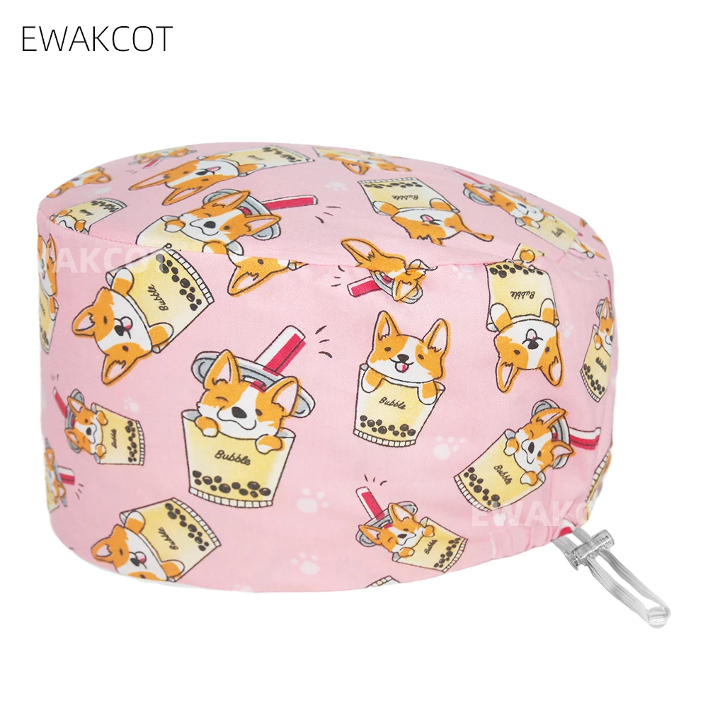

New Bouffant Scrub cap for women men medical hospital nursing surgical caps chef Beautician pharmacist nurse doctor working hats