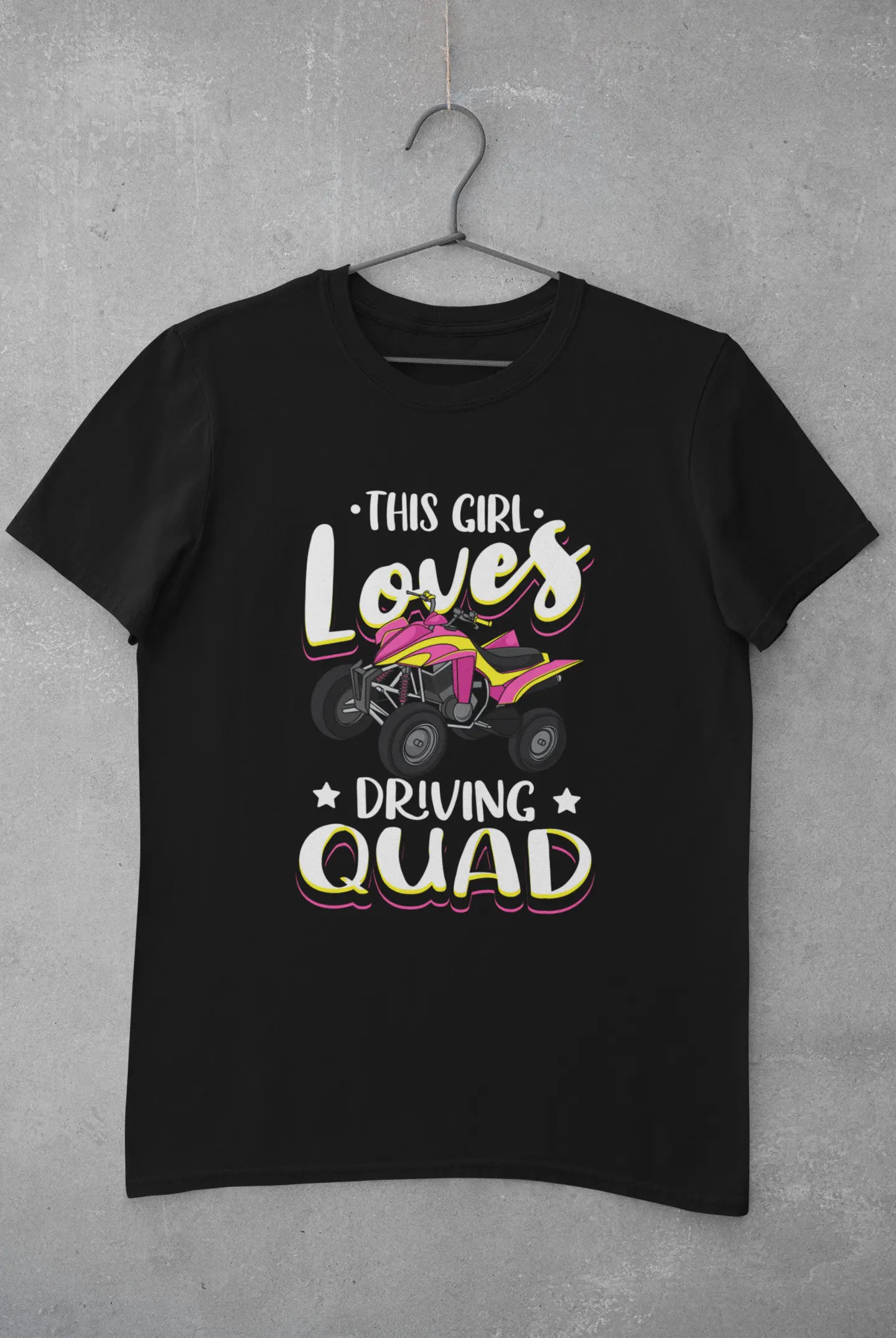 4 Wheeler T Shirt ATV Racing Four Rider This Girl Loves Driving Quad