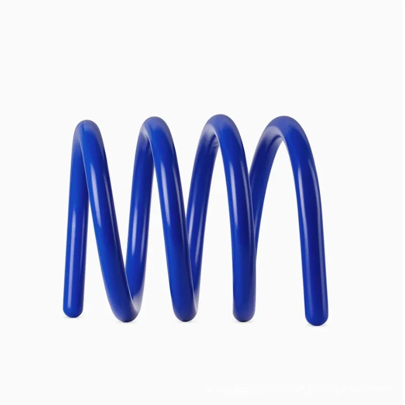 

Modern Designer Dopamine Color Spiral Magazine Rack, Study Entrance Desk Metal Decorative Piece Bookcases Furniture