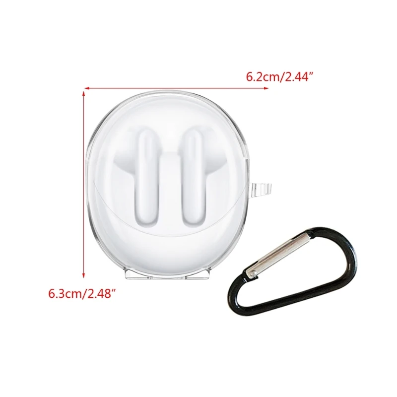 متوافق مع OPPO Enco Air3 سماعة رأس لاسلكية مقاومة للصدمات غطاء مقاوم للصدمات مضاد للغبار قابل للغسل غطاء من البولي يوريثان الناعم