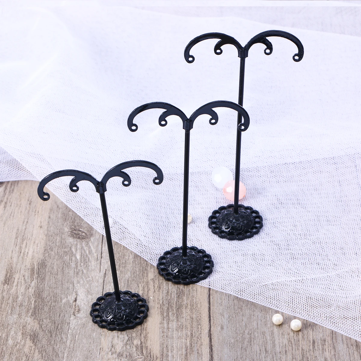 

6 Pcs Shape Earrings Storage Rack Jewelry Holder Melon Style Earring Rack For Display ganizer Display St for Home Shop