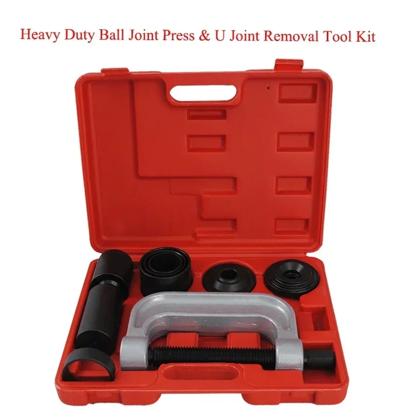 

Heavy Duty Ball Joint Press & U Joint Removal Tools Four Wheel Drive Adaptors 4 in 1 for Most 2WD and 4WD Cars and Light Trucks