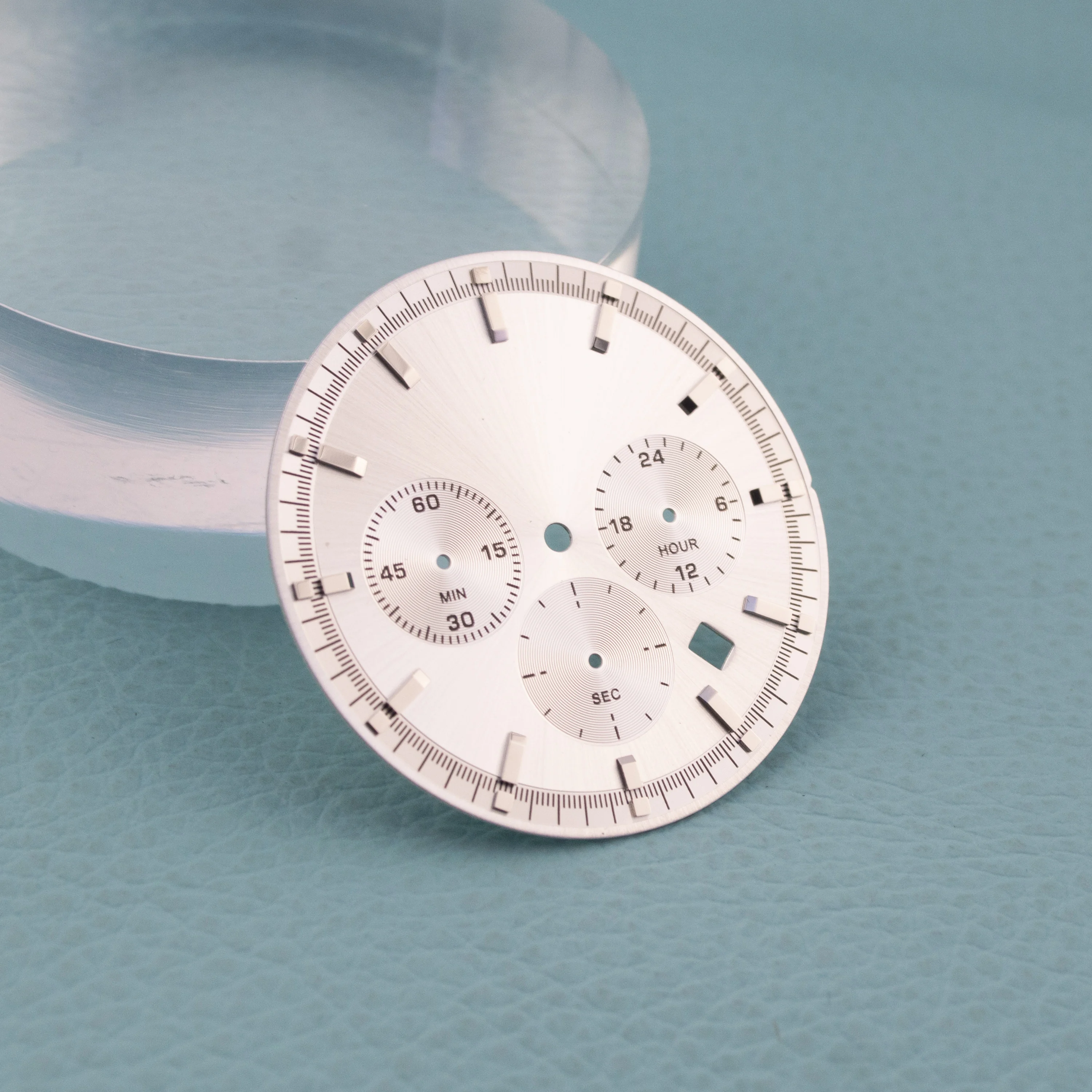 

35.5mm Watch Dial Green Luminous Watches Dial Accessories Panda Dial Suitable for VD53 Quartz Movement new Accessory Parts