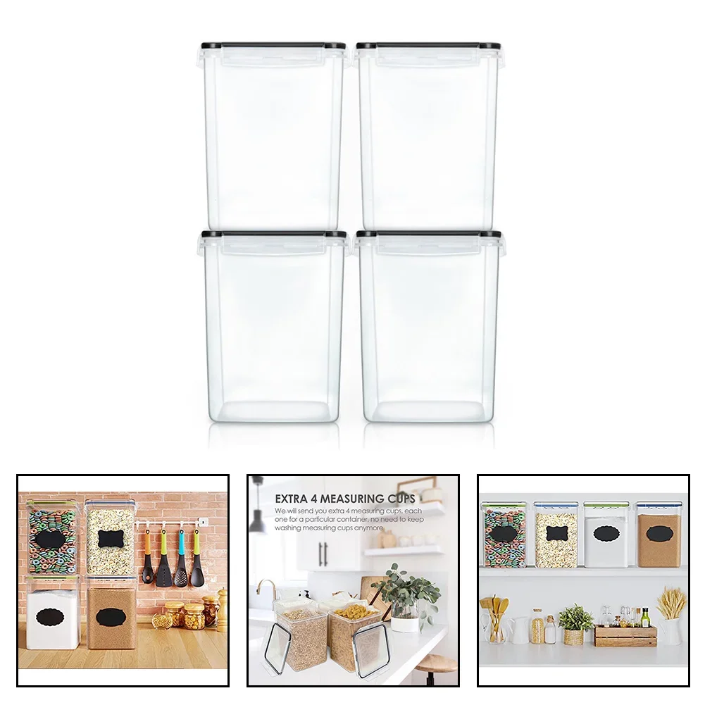 5.2L Food Storage Box Rice Noodle Storage Bucket Kitchen Sealed Storage Tank Kitchen Storage Box Plastic