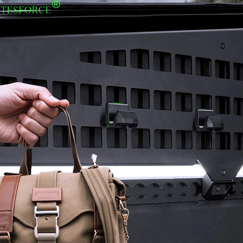 

Для Tesla Cybertruck 2024-2025 Molle панельный крючок автомобильный алюминиевый сплав продуктовая задняя сумка для багажника вешалка держатель аксессуары