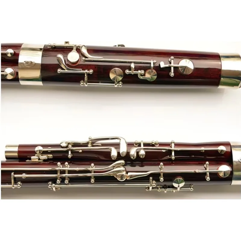 Silver Plated Keys Student Bassoon For Children Beginners Smooth Surface Professional Woodwind Instrument For School Band Perfor