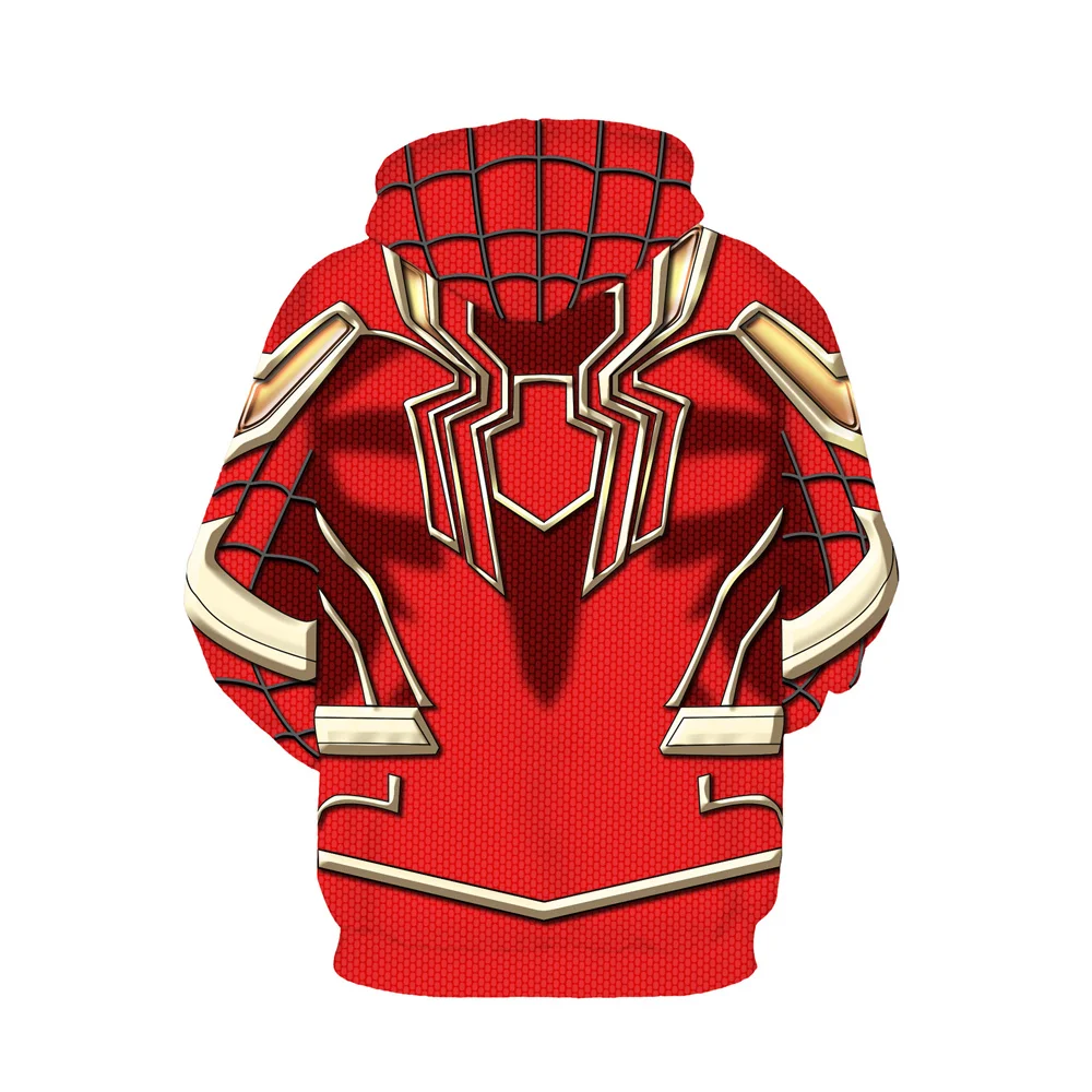 Miniso Hero Spiderman Lron Man Hoodie Jumper Anime Peripheral Moletom Com Capuz Tops For Teens Revenge Hoodie Anime Hoodie