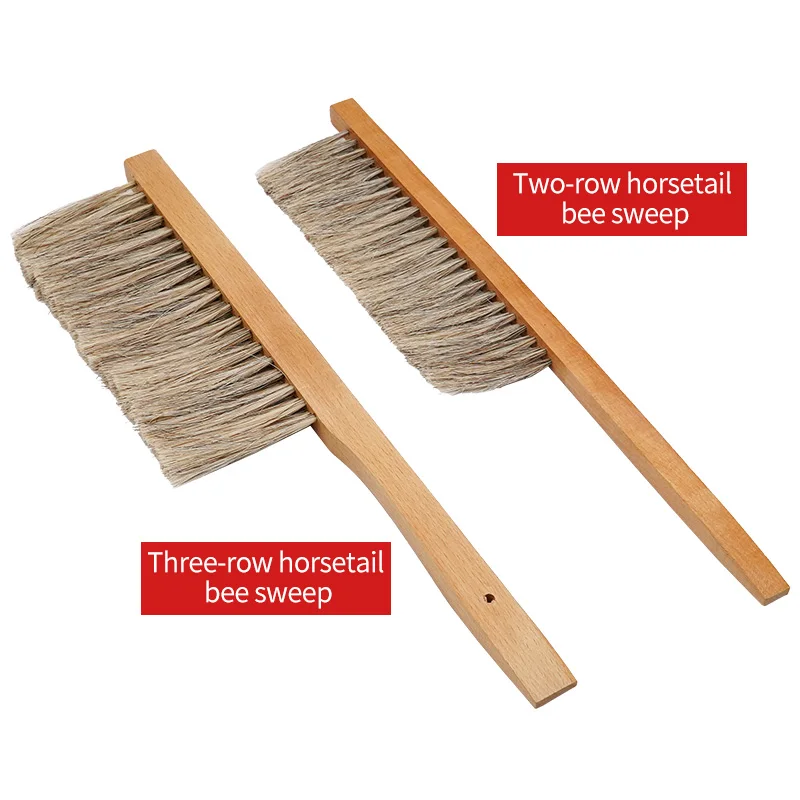 Beekeeping Tools Wood Honey Brush Wasp Bee Sweep Horse Tail Hair New Bee Brush Beekeeping Equipment Bee Tools