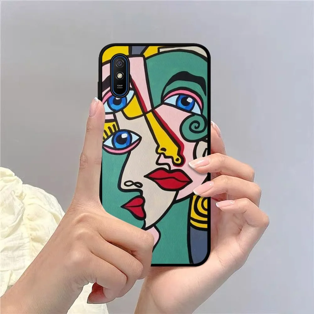 Picasso Abstract Art Painting Phone Case For Redmi 5 6 7 8 9 10 Plus Pro 6 7 8 9 A GO K20 K30 K40 Pro Plus F3 Fundas