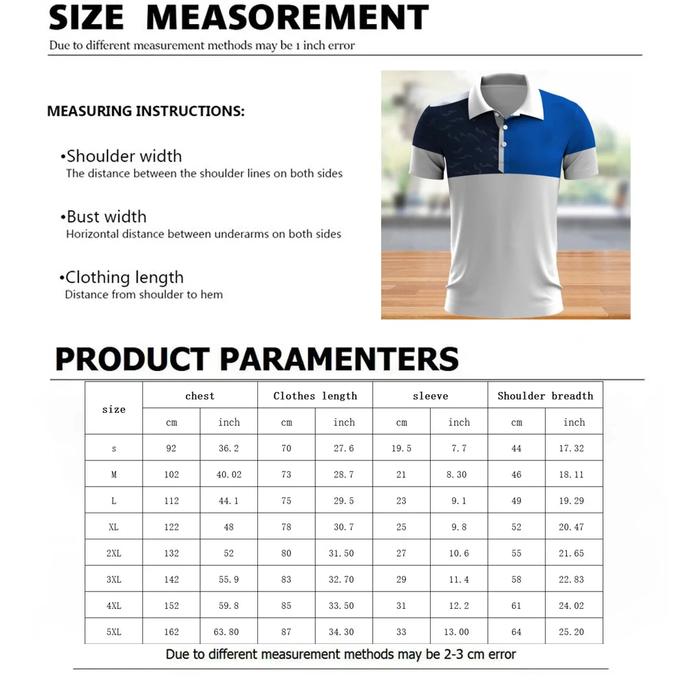 2024 Men\'s Golf Clothing Golf Bag Logo Printed Men\'s Summer Golf T-Shirt Top Quick Drying Golf Club Button T-Shirt Polo Shirt