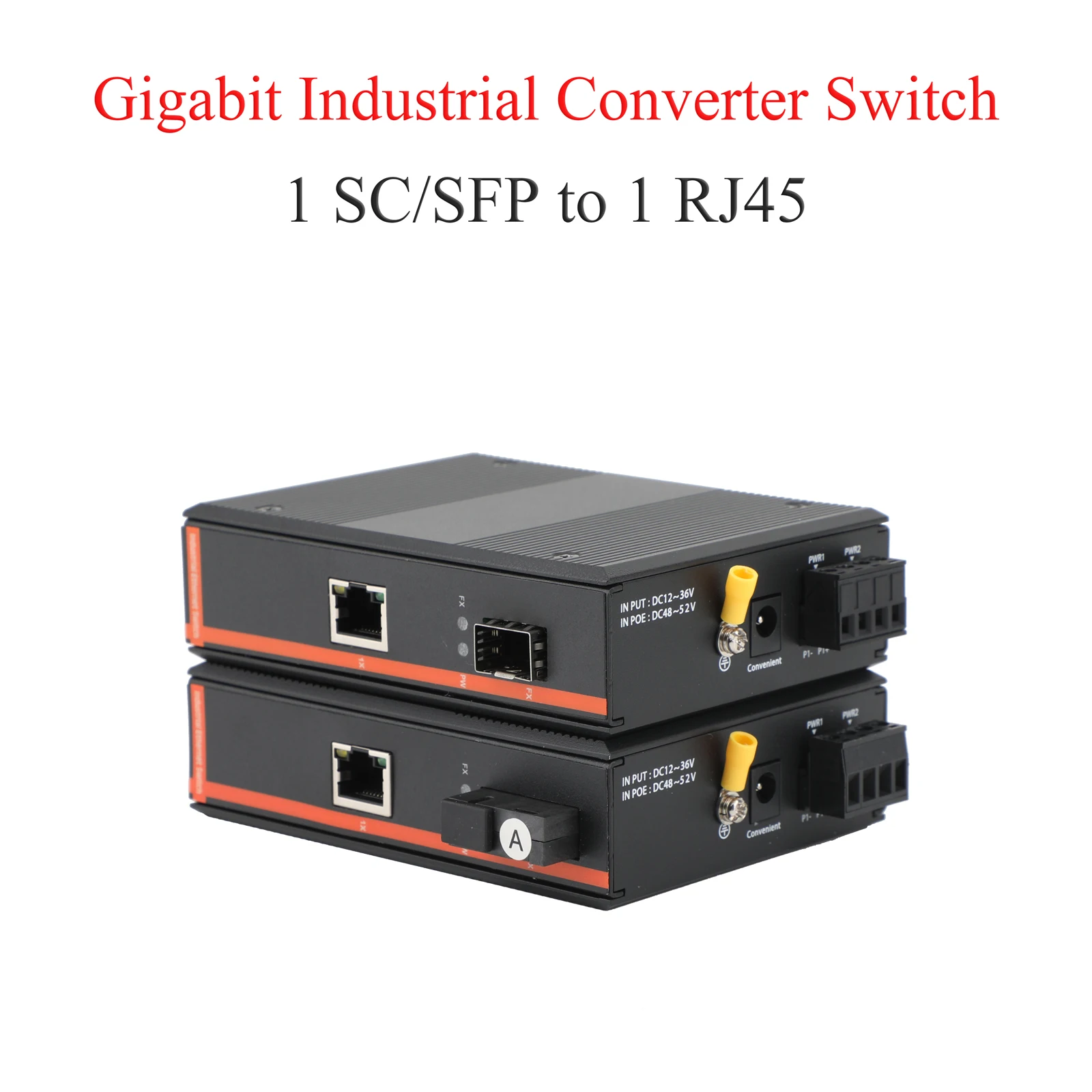 1 PCS 1 Optical 1 Electrical Single-fiber Single-mode Transceiver Industrial-grade Gigabit SC/SFP Interface A/B End