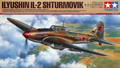 

TAMIYA MODEL 1/48 SCALE military models #61113 Ilyushin IL-2 Shturmovik plastic model kit