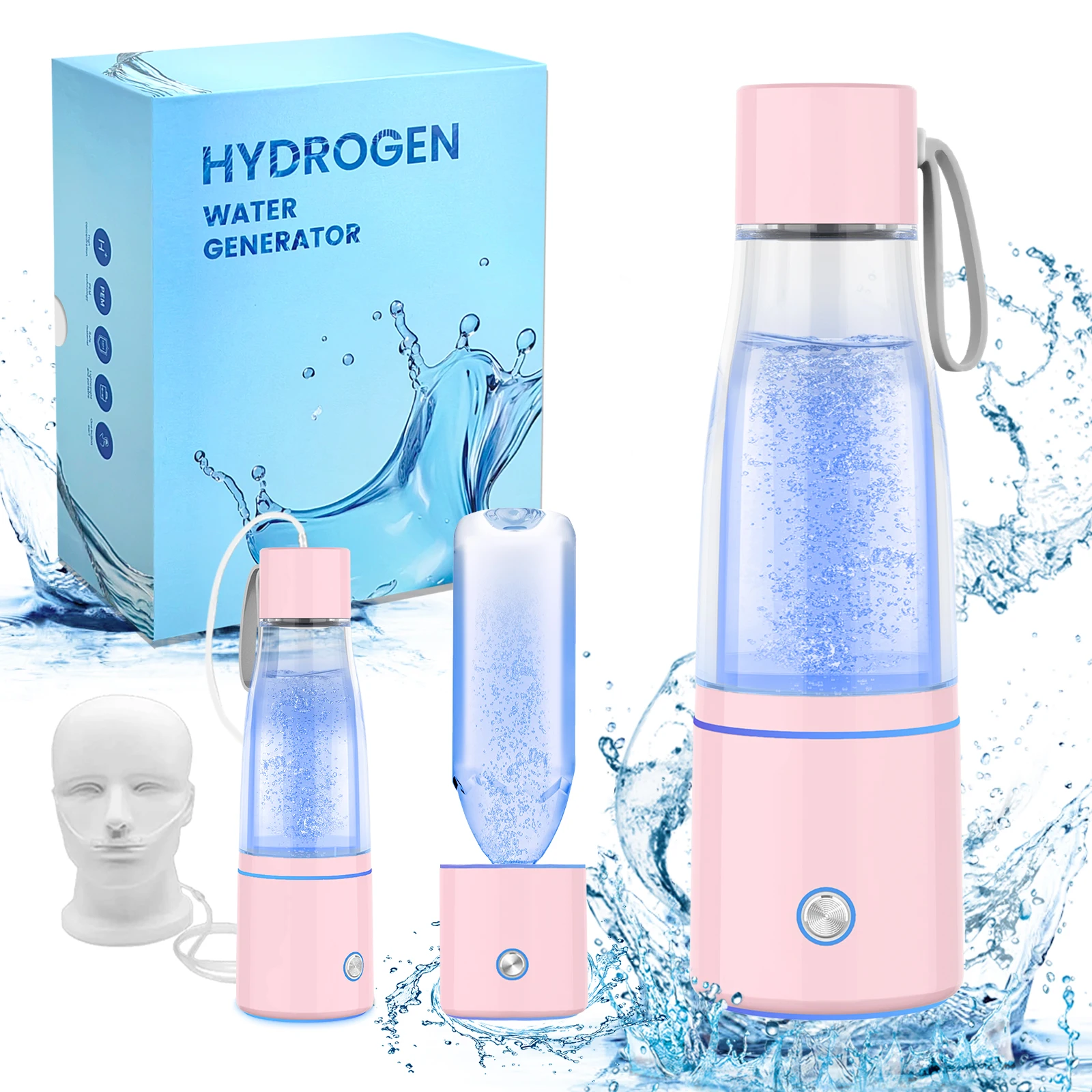 5000 PPB Hydrogen Water Bottle SPE Hydrogen Water Generator Portable Hydrogen Water Bottle Generator Machine Hydrogenated Water