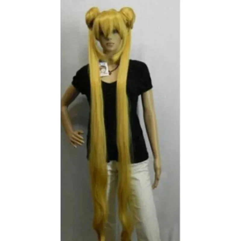 Darmowa wysyłka PING peruka do cosplay sailor moon Sailor Moon lody wodne na blond podwójnej karcie tygrysa