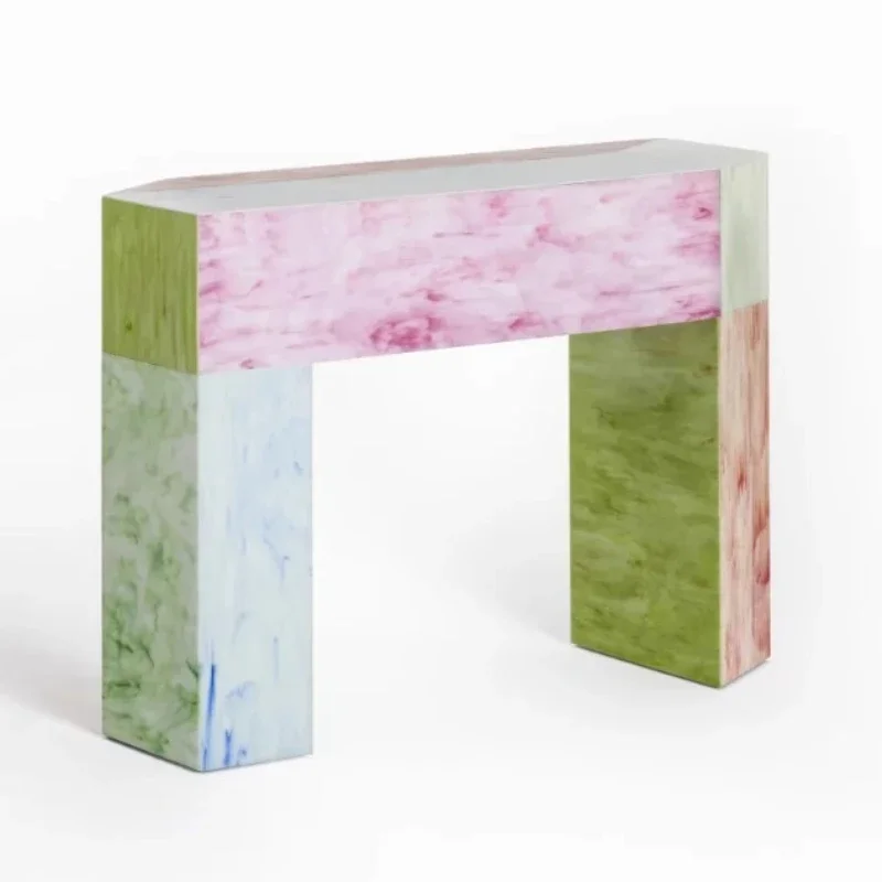 

Dopamine-colored coffee table! New irregular artistic candy coffee table