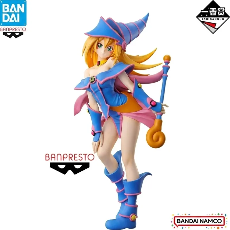 Auf Lager: Bandai Original Ichiban Kuji Yugioh Dark Magician Girl Actionfigur Modellpuppe, Brandneu in Originalverpackung, Anime-Charaktere Spielzeug