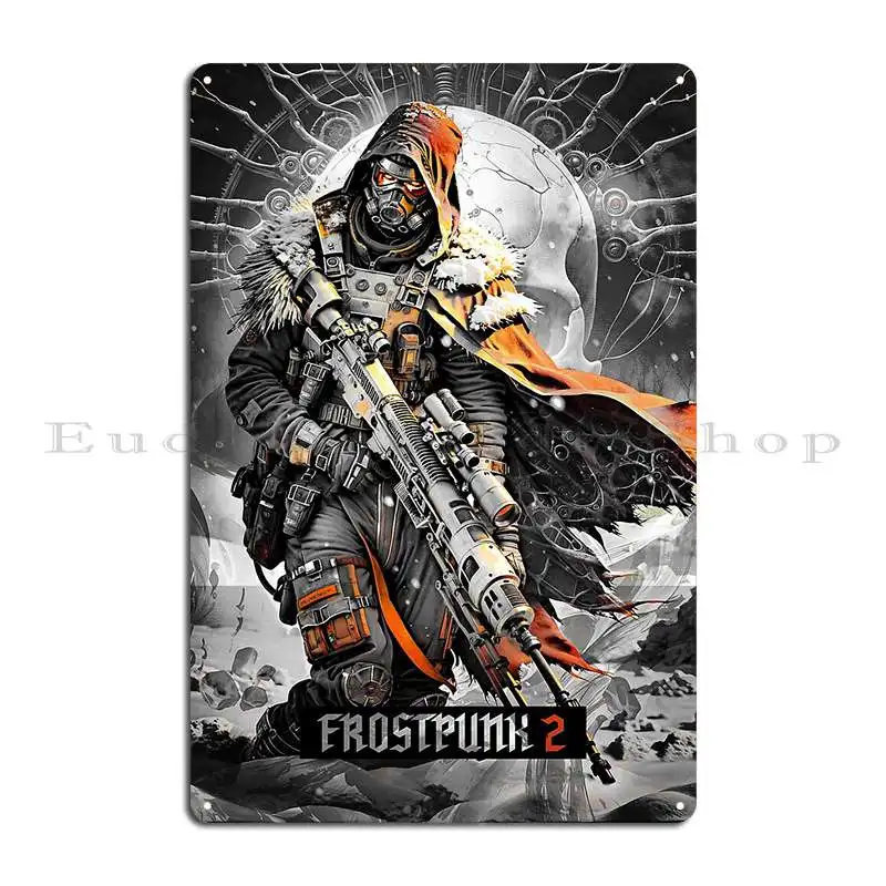 Bf4 ساحة المعركة 4 Srr 61 FrostPunk 2 يجب على البقاء على قيد الحياة لوحة معدنية جدار ديكور مخصص جدار ديكور تين تسجيل ملصق #3