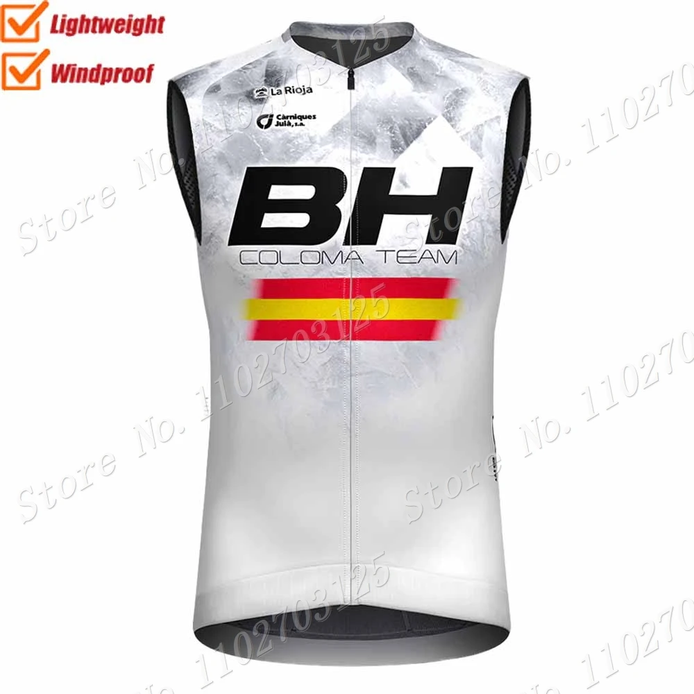 2024 BH Coloma Team Wind Vest Red Cycling Vest Venezuela Windproof Lightweight Sleeveless Cycling Jersey MTB Maillot Gielt