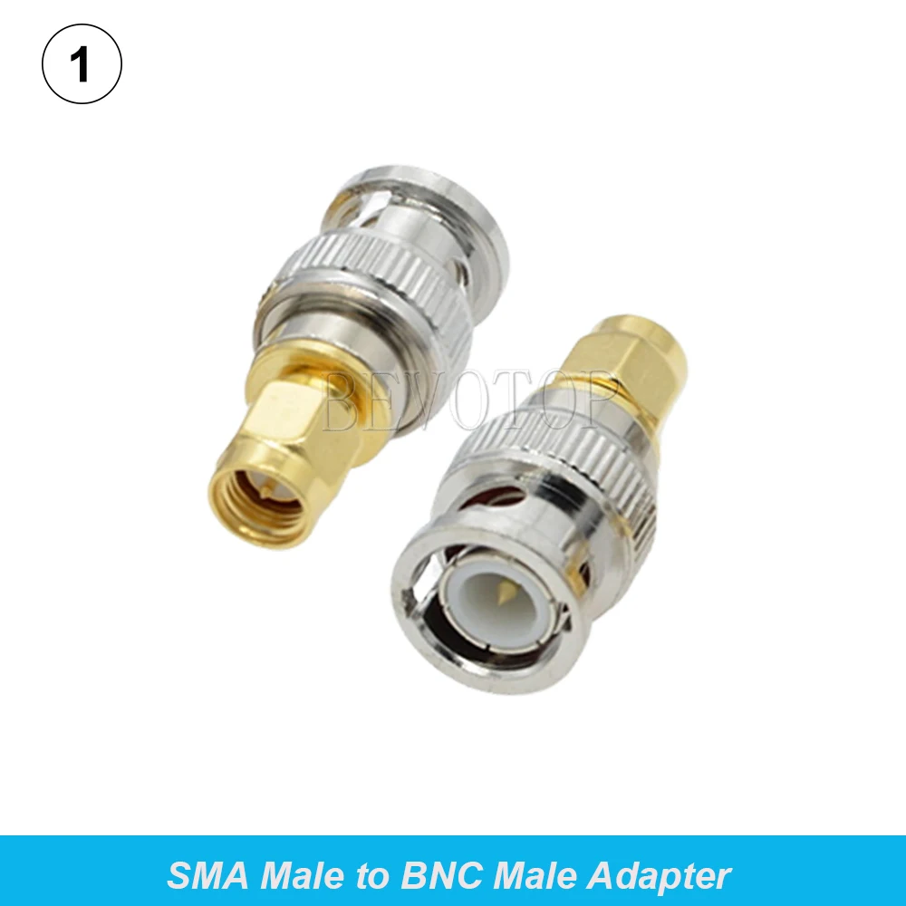 2PCS/Lot SMA Male/Female to BNC M/F Radio Antenna Adapter 50 Ohm RF Coax Converter M/F Radio Antenna Connectors Kit Coaxial