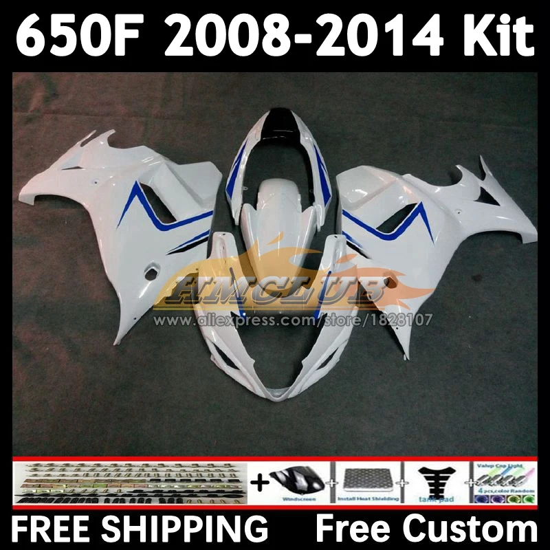 Body For SUZUKI GSXF 650 CC GSX650F 2008 2009 2010 2011 2012 2013 2014 white glossy 23No.14 GSXF650 08 09 10 11 12 13 14 Fairing