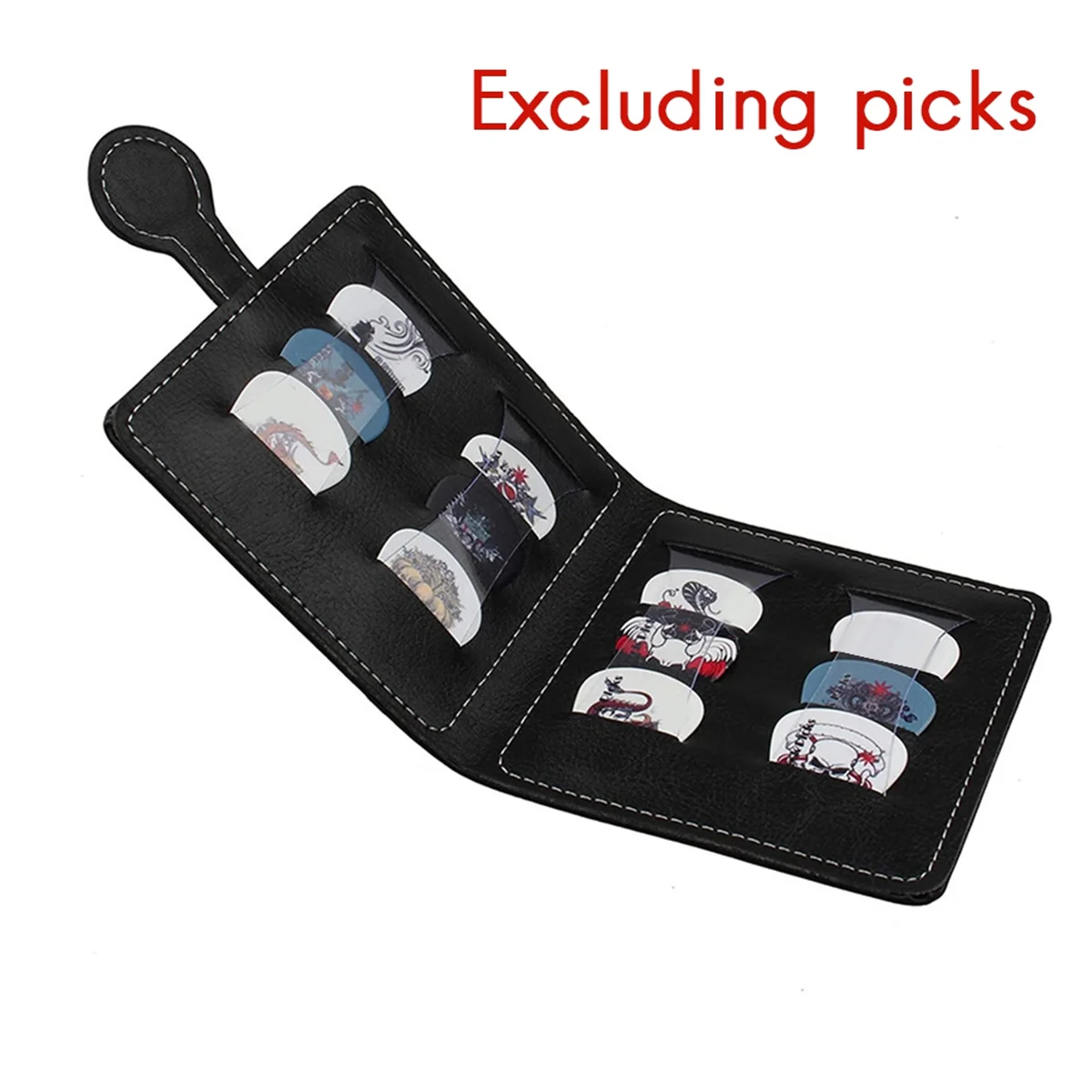 Estuche protector para púas de guitarra A71Z, organizador, bolsa de almacenamiento para púas de guitarra para bajo/ukelele