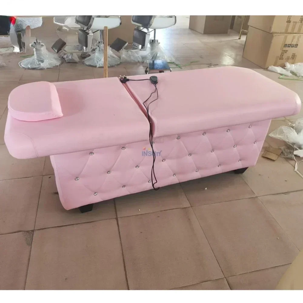 

Electric beauty wash bed, modern furniture, adjustable pink massage table Hot sales