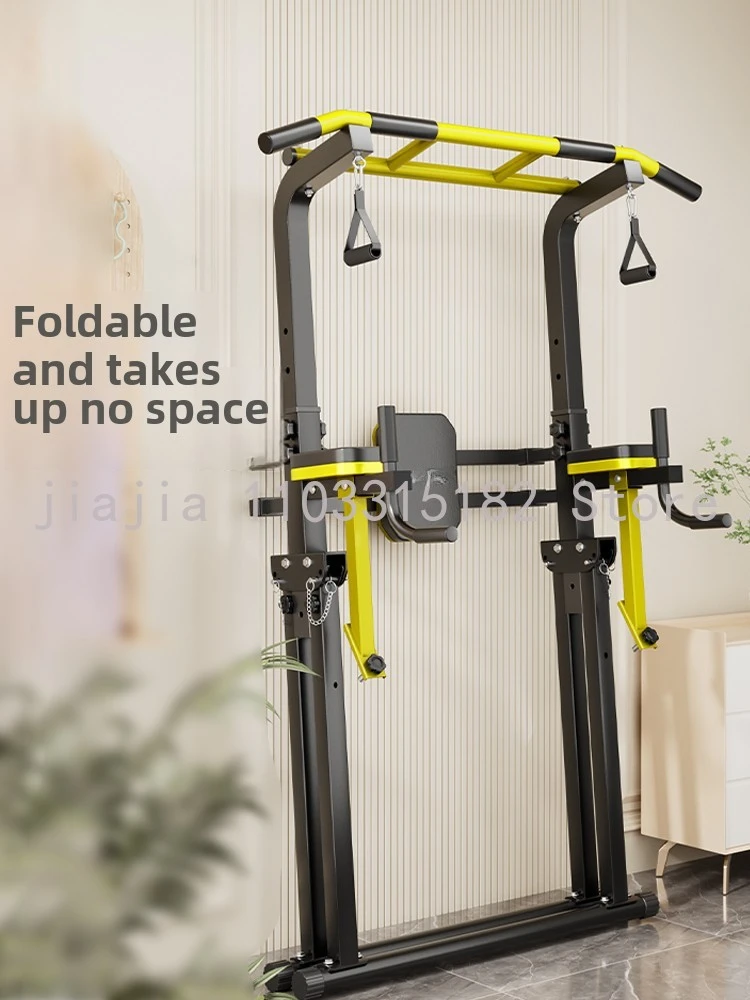 Folding fitness equipment for home use, indoor pull ups, hanging racks for children, double bar arms, flexion and extension