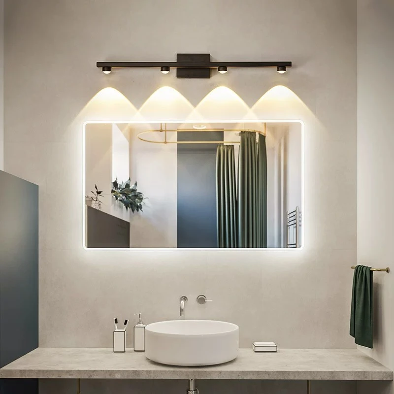 

Modern minimalist stairwell hallway entryway wall sconce mirror light creative light luxury living room background wall lamp