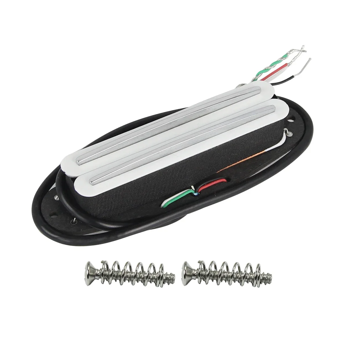 White Dual Blade Pickup Alnico 5 Popular Double Track Humbucker Bridge Pickup Guitar Parts