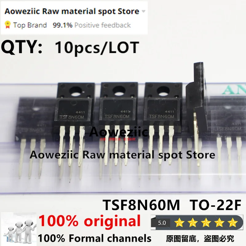 Aoweziic 100% новый импортный оригинальный TSF2N60M 2N60 TSF5N60M 5N60 TSF8N60M 8N60 TO-220F TSP8N60M 2A 4.5A 8A 600V MOS FET