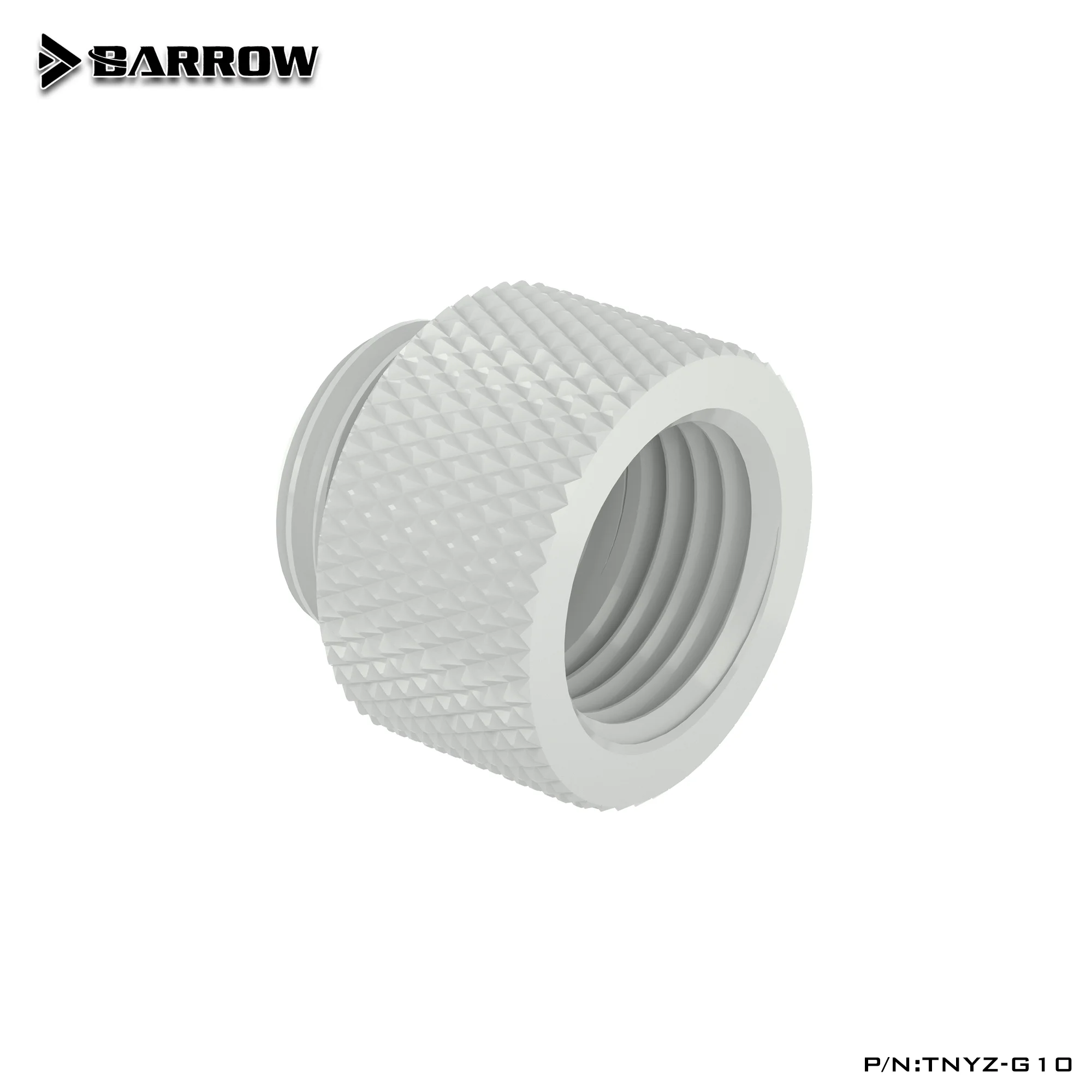 BARROW (przedłużenie 10 mm) Złączka G1/4'' M do F Przedłużenie Adapter podłączający męski na żeński Zwiększenie długości 10 mm Złącze Układ chłodzenia