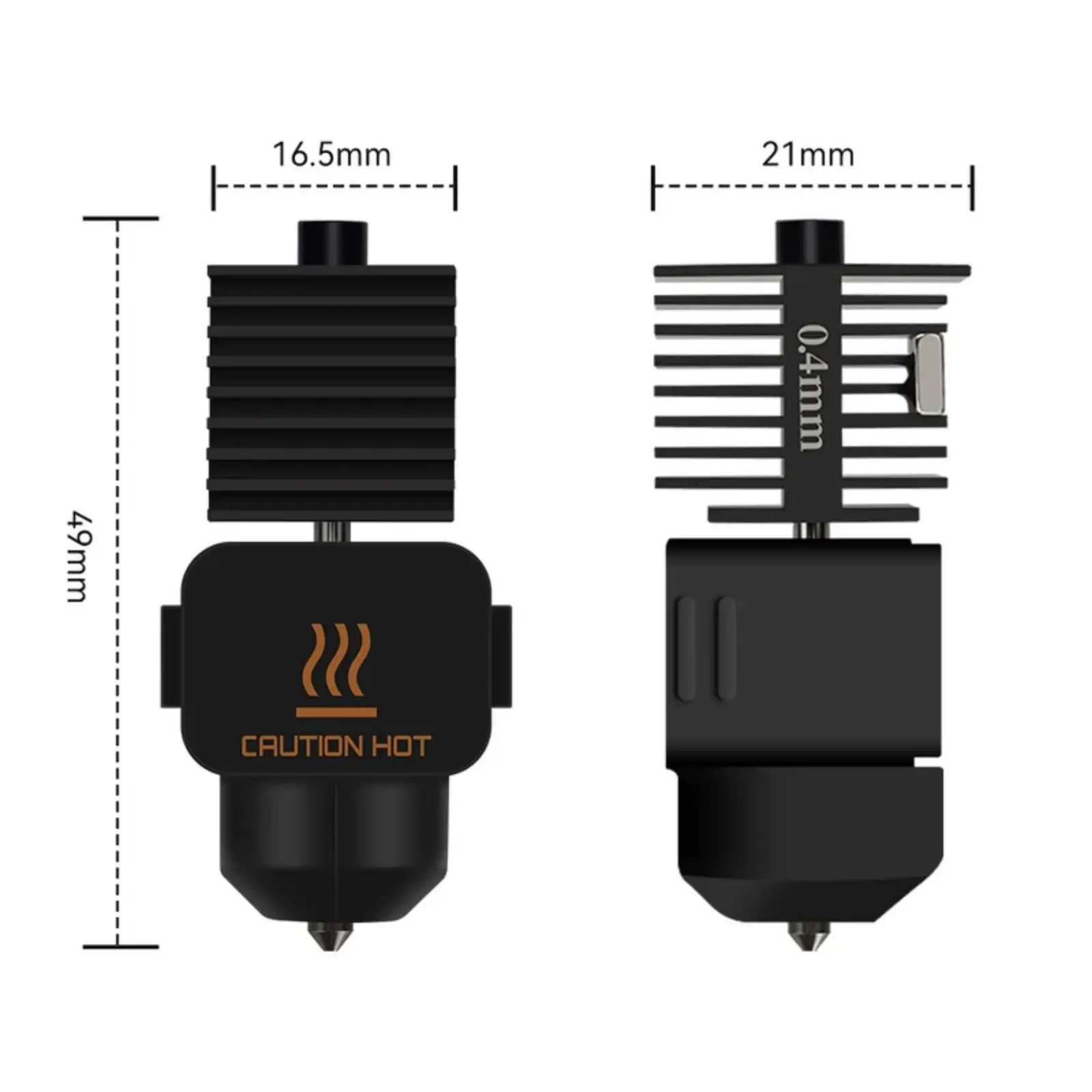 Hotend-Kit für Bambu Lab A1/A1 Mini-Hochgeschwindigkeits-Hot-End-Baugruppe 0.2/0.4/0.6/0,8mm gehärtete Stahl düse 3D-Druckerteil