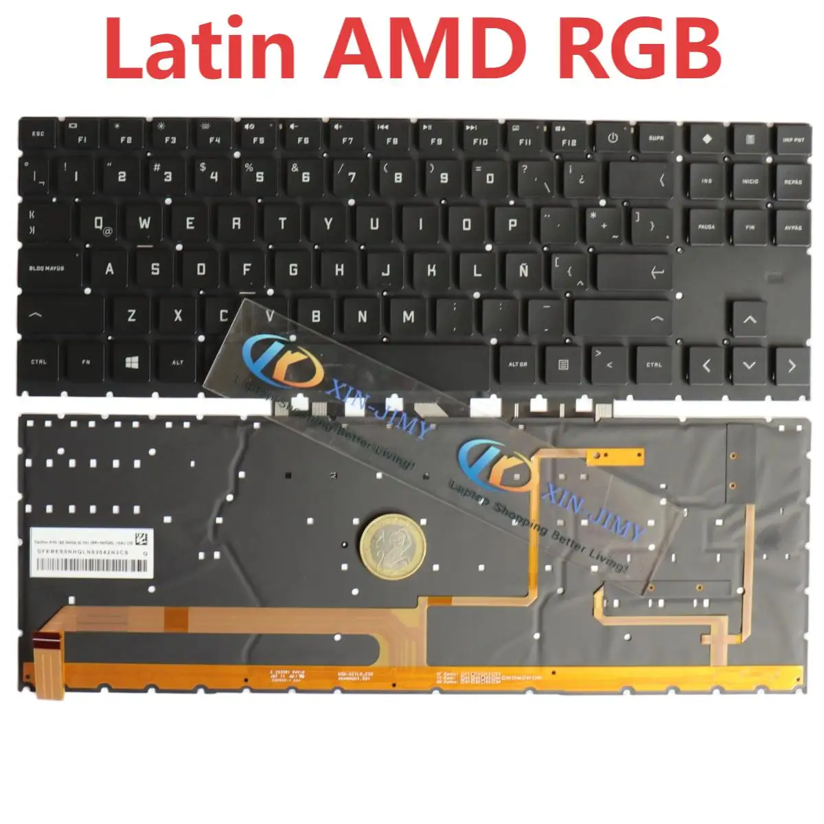 16-K sp/latin Keyboard for HP OMEN 16-K 16-K0023DX 16-U 16-U1047 TPN-C167/-C168 16-wd/wf 16-WD0063DX 16-WF0078NG 16-WF0097NR