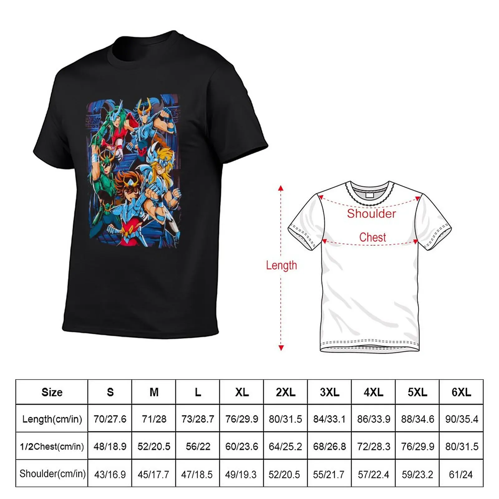 New saint seyia T-Shirt kawaii clothes Short sleeve tee Oversized t-shirt T-shirt for a boy mens big and tall t shirts