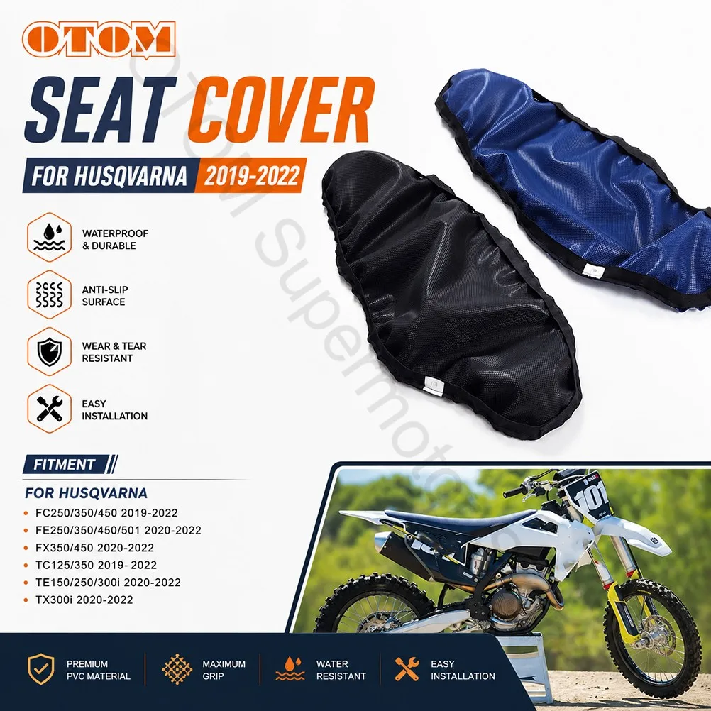 For HUSQVARNA 2019-2022 Motorcycle Seat Cover Antiskid  Waterproof Gripper Leather Cushion Guard FC FX FE TC TE TX 250 350 450