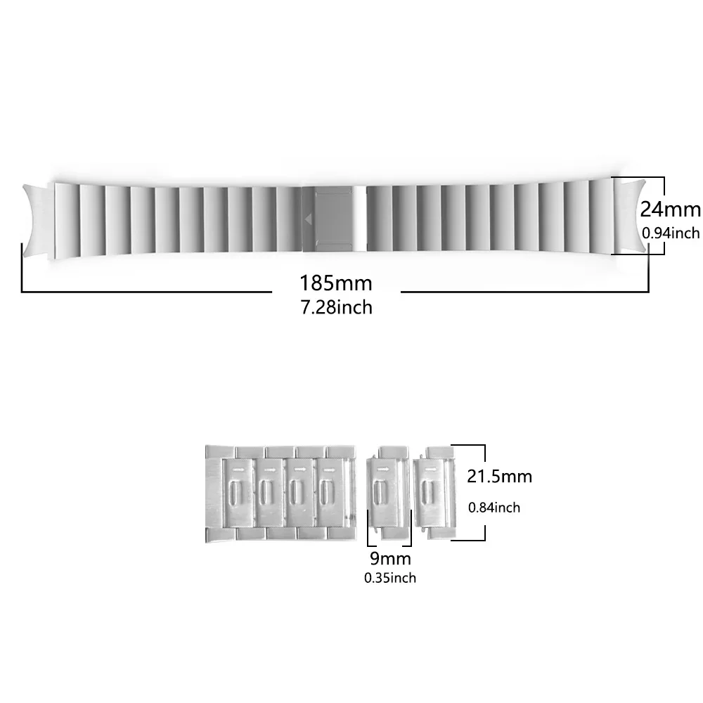 حزام معدني مغناطيسي لساعة سامسونج جالاكسي 6 ، الإفراج السريع ربط سوار ، لا فجوات ، كلاسيك ، 44 مللي متر ، 40 مللي متر ، 43 مللي متر ، 47 مللي متر