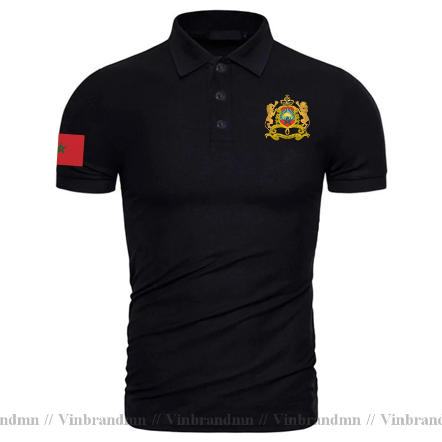 The Western Kingdom of Morocco Moroccan men Polo Shirt Fashion Nation Team Shirt Sporting Clothing Tops Country MAR Polo Shirts