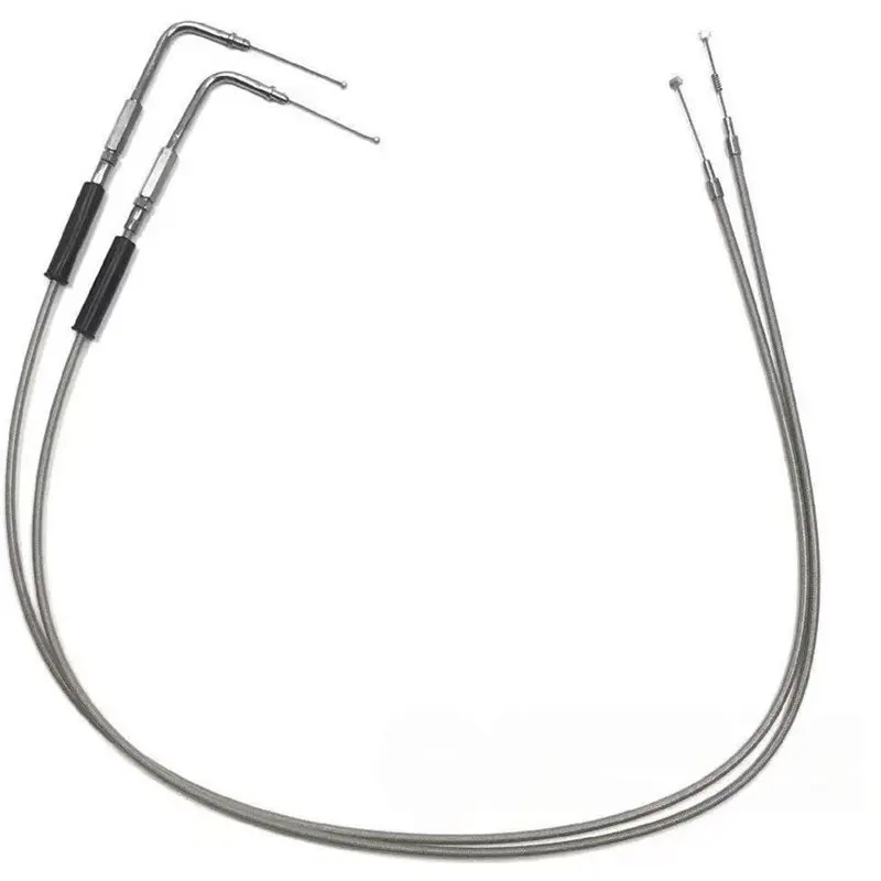 A58X-For XL883 1200 FLH FLT FXD FLST FXST 1996-2010 Motorcycle Throttle Cable 110Cm/100Cm 100Cm
