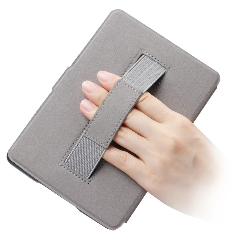 Case for All-New Kindle 10th Gen 2019 Release Thinnest Protective Smart Cover Print PU Leather Hand Strap Case for Kindle 2019