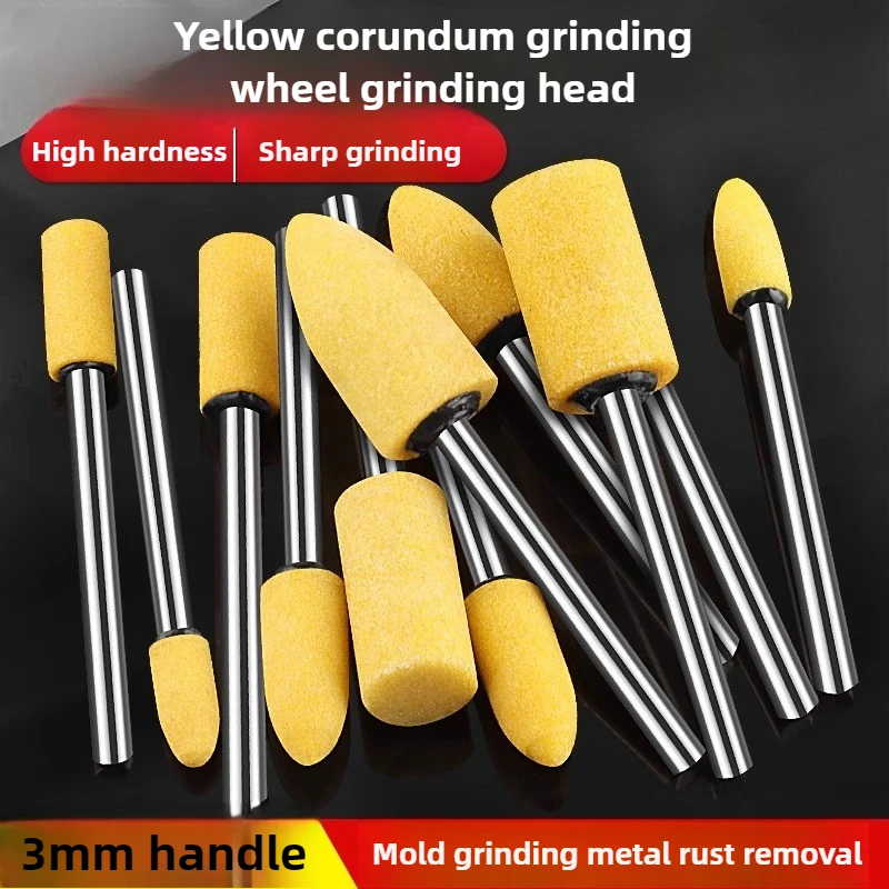 Yellow Corundum Flint Grinding Head, Grinding Wheel, Used for Metal Polishing Grinding Head
